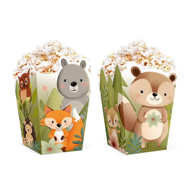 Waldfreunde - Popcornboxen 6er-Pack