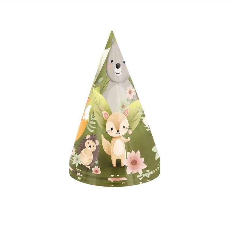 Waldfreunde - Partyhüte 6er-Pack