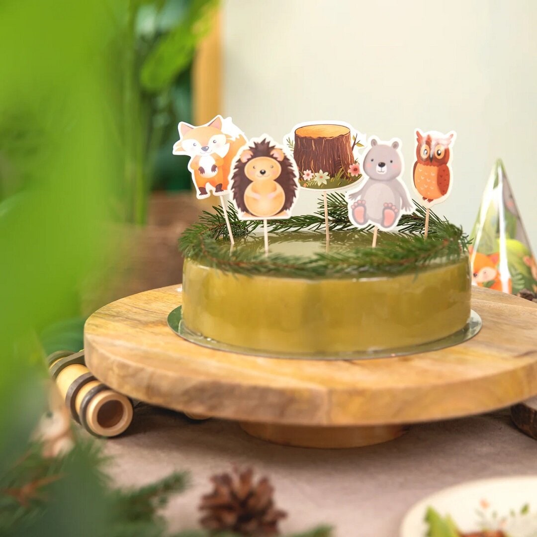 Waldfreunde - Cupcake-Topper 9er-Pack