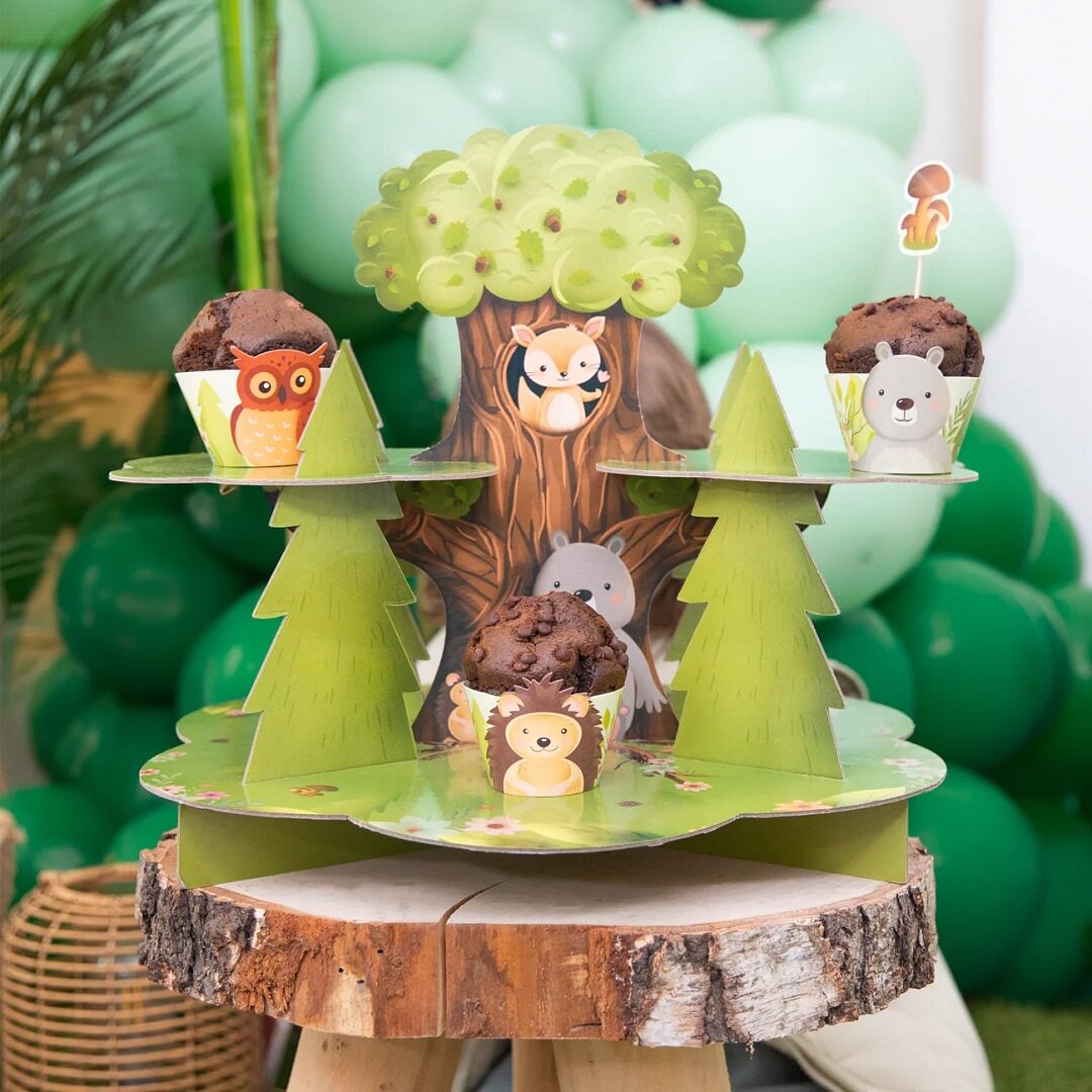 Waldfreunde - Muffinständer 40 x 32 cm