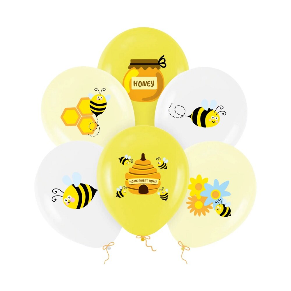 Honigbienen-Luftballons 6er-Pack