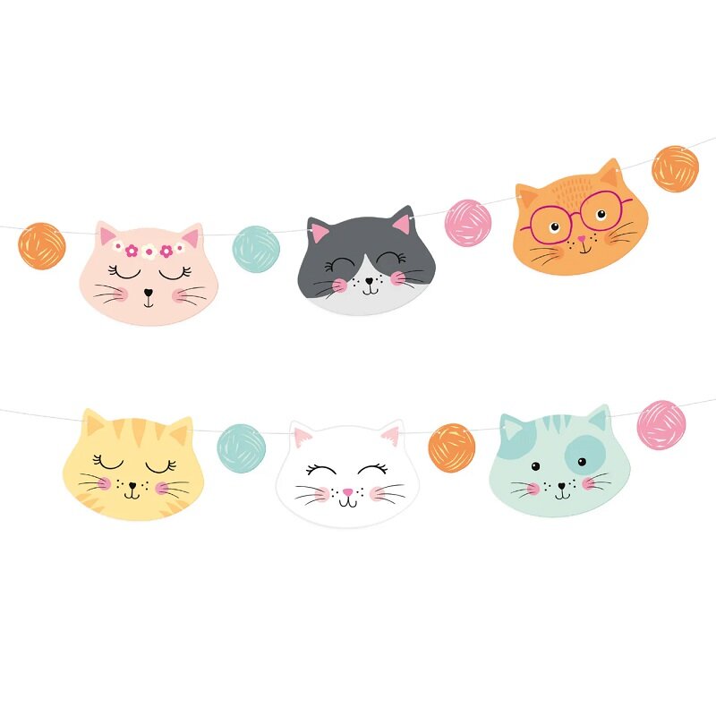 Katzen Girlande 150 cm