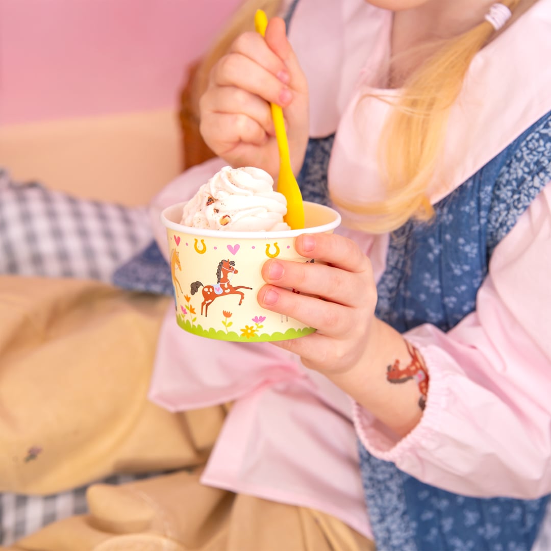 Pferde - Eisbecher 6er-Pack