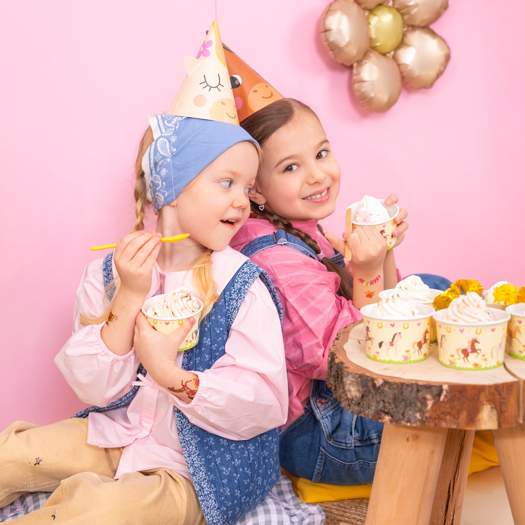 Pferde - Eisbecher 6er-Pack