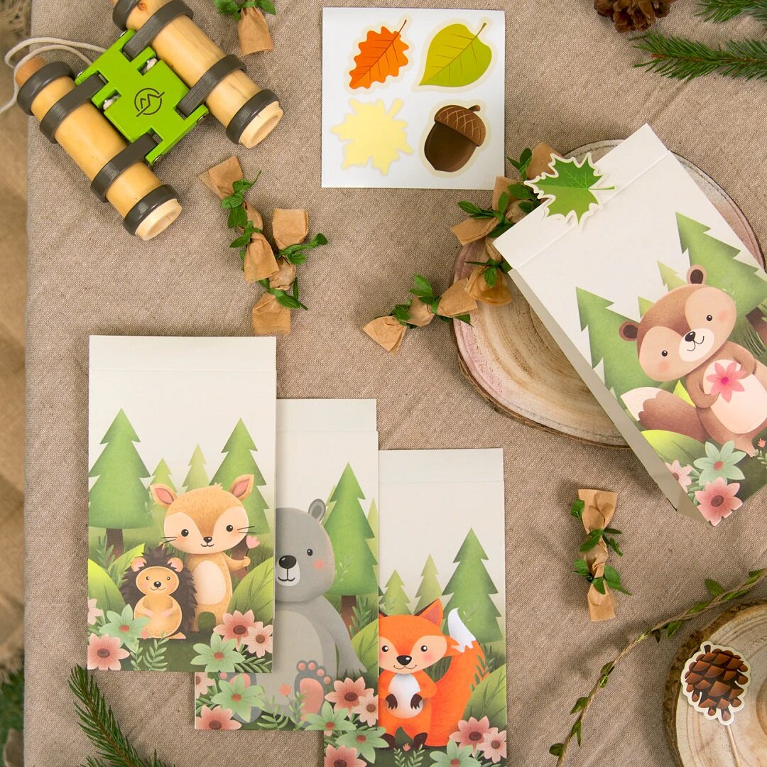 Waldfreunde - Geschenktüten aus Papier 4er-Pack