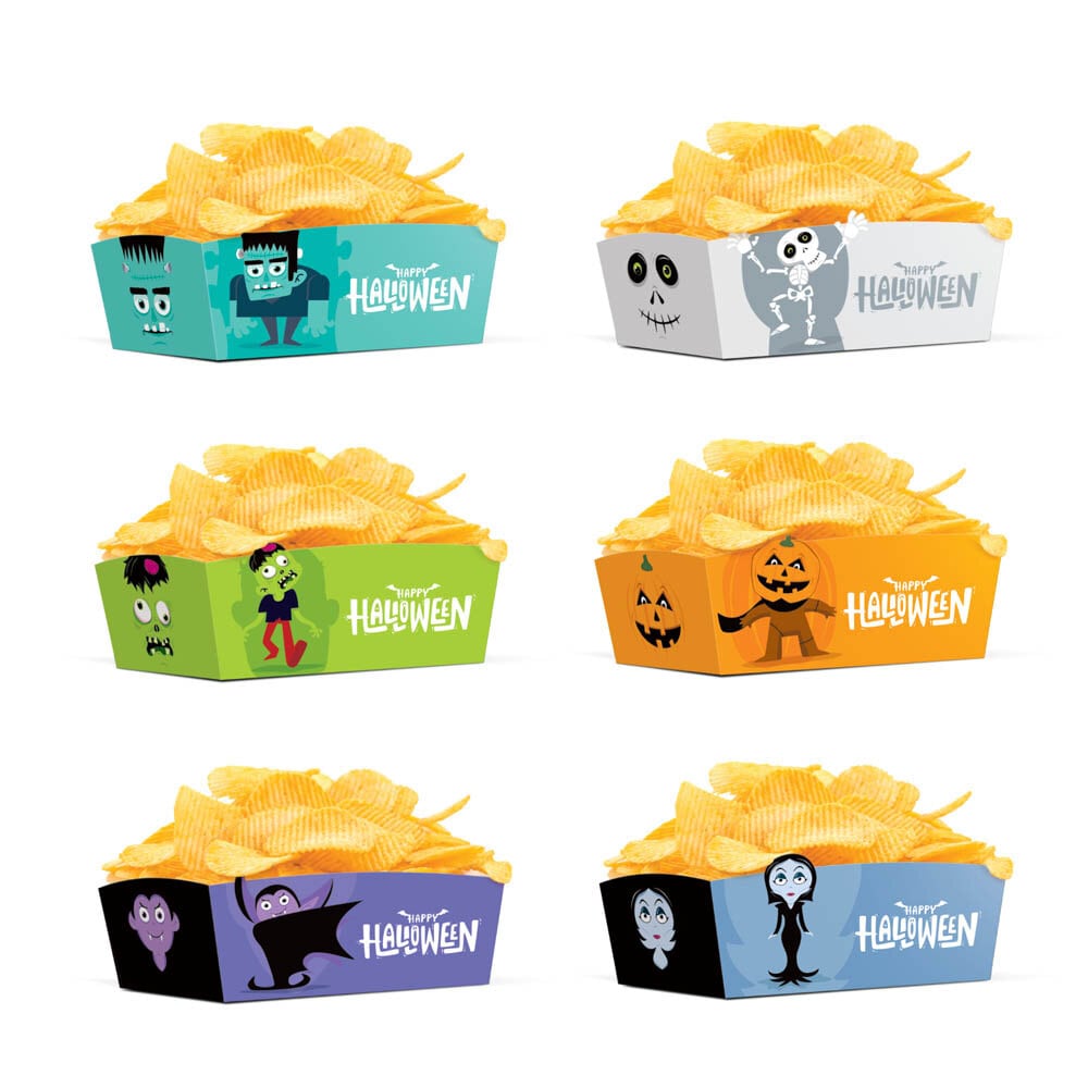 Halloween Monsters Snackboxen 6er-Pack