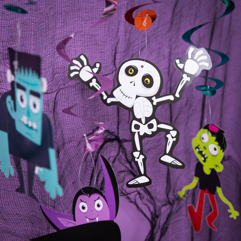Halloween Monsters Swirls 6er-Pack