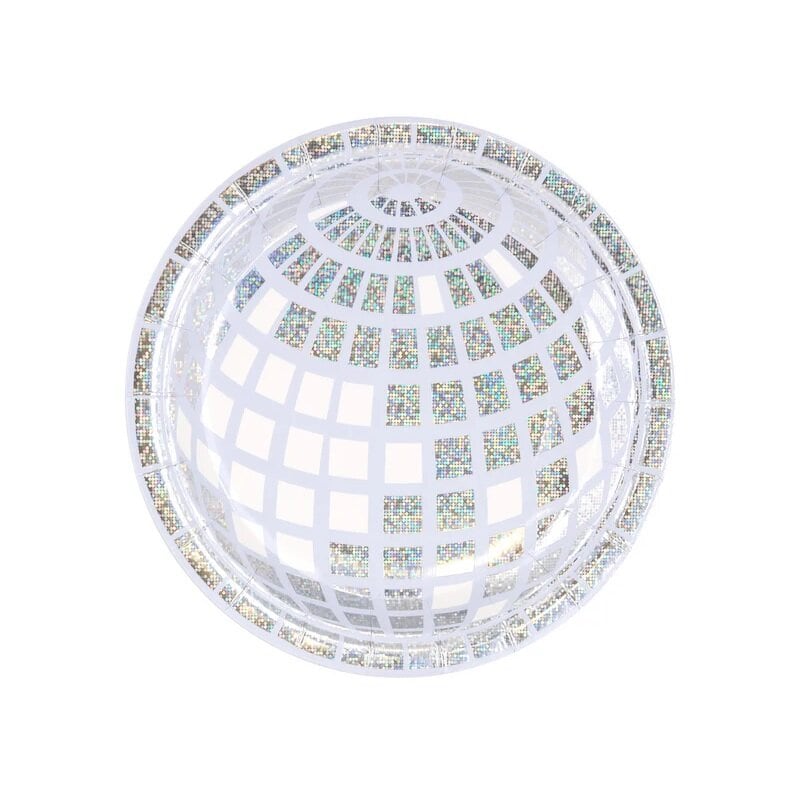 Disco - Pappteller 18 cm, 6er-Pack
