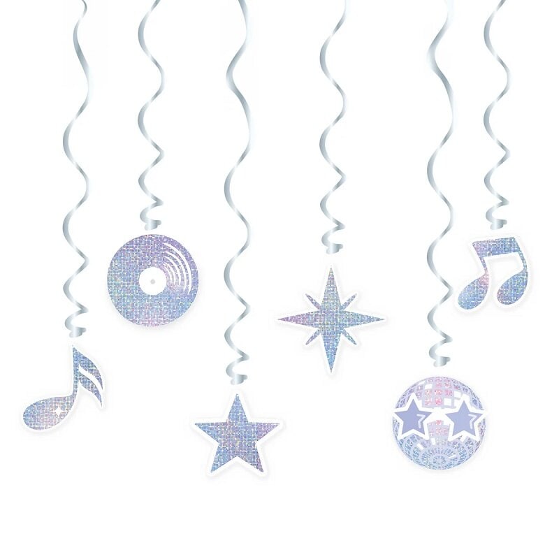 Disco - Hängedekorationen 6er-Pack