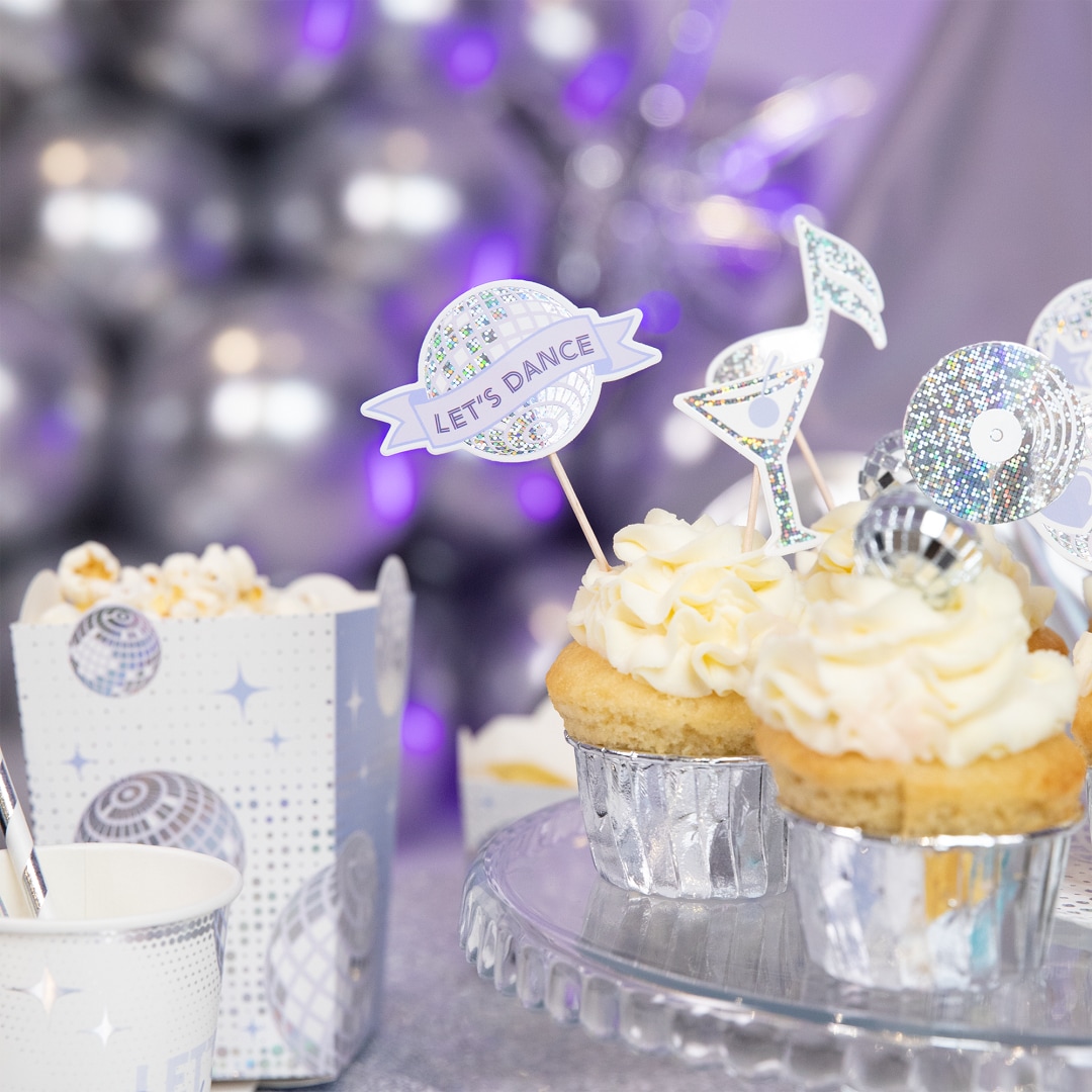 Disco - Cake Toppers 8er-Pack