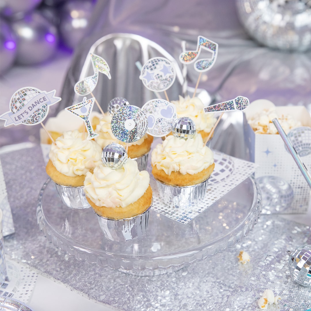 Disco - Cake Toppers 8er-Pack