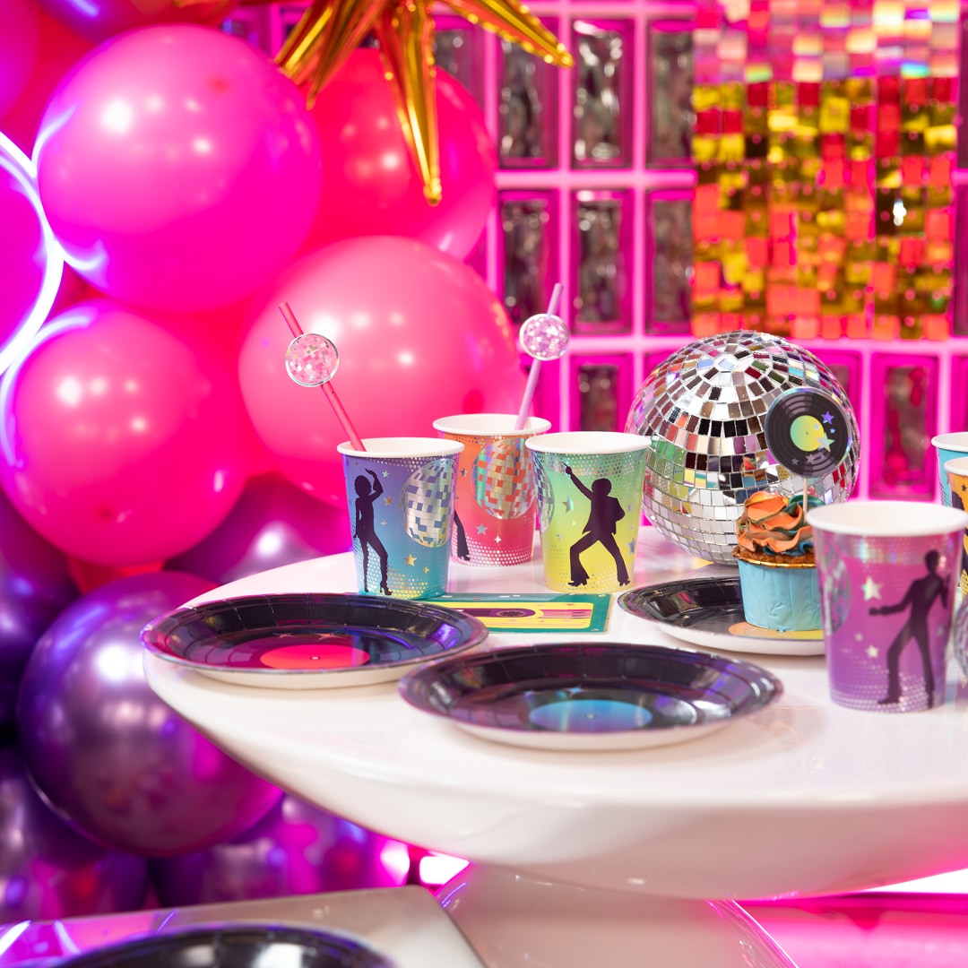 Disco Papierstrohhalme 6er-Pack