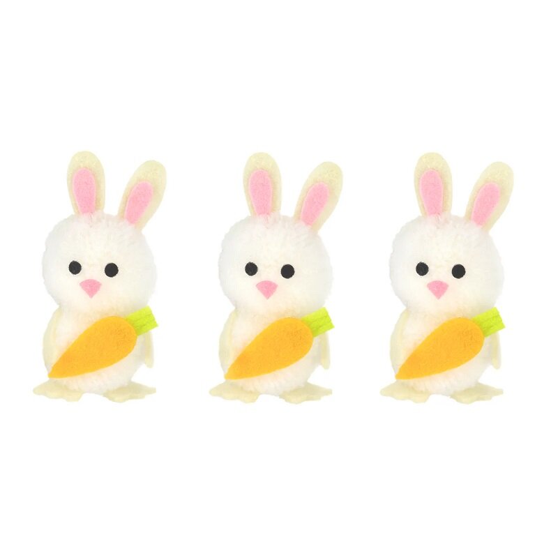 Osterhasen 5,5 cm, 3er-Pack