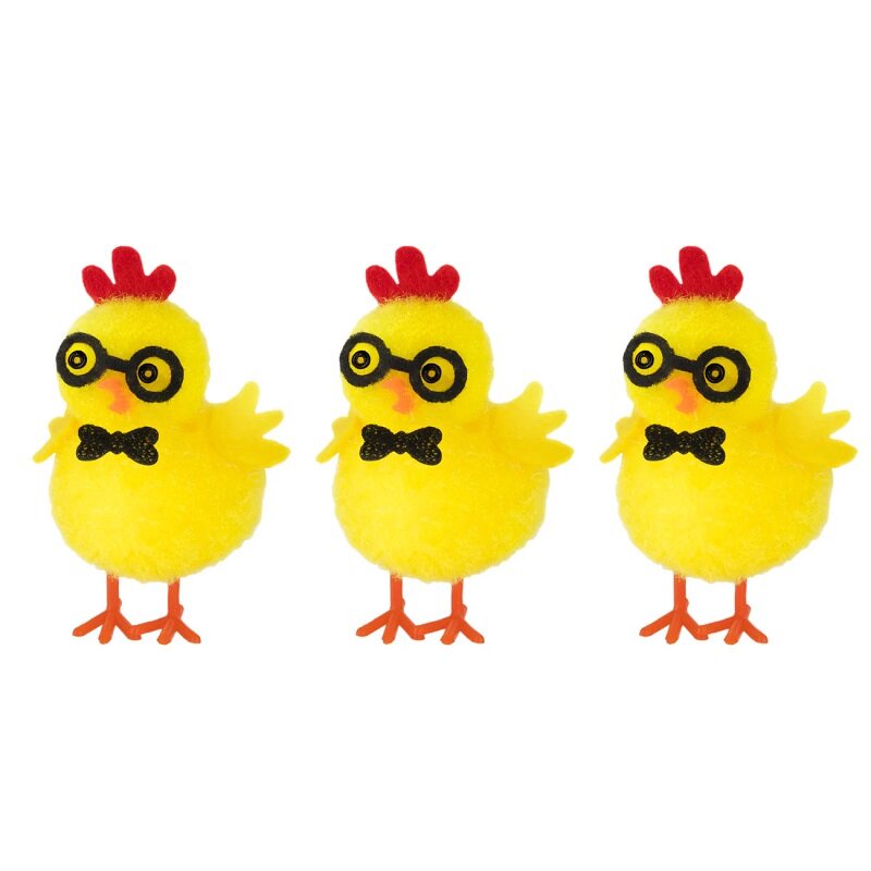 Osterküken mit Brille, 5,5 cm, 6er-Pack