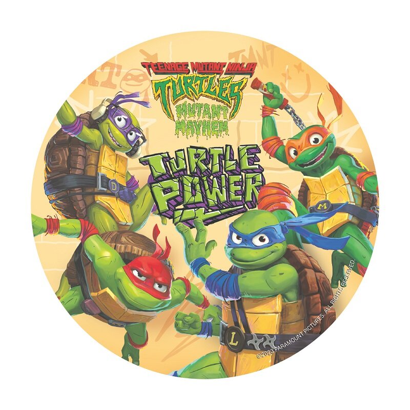 Tortenaufleger Ninja Turtles - Waffel 20 cm