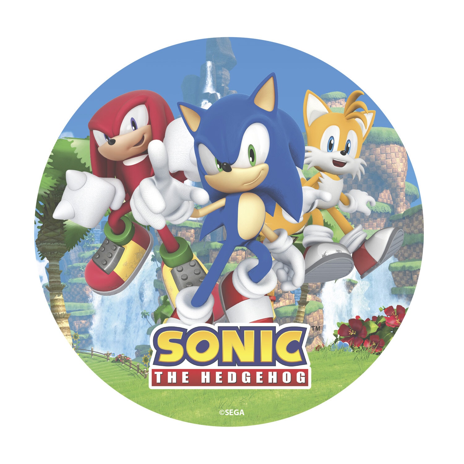 Tortenaufleger Sonic the Hedgehog - Oblate 20 cm