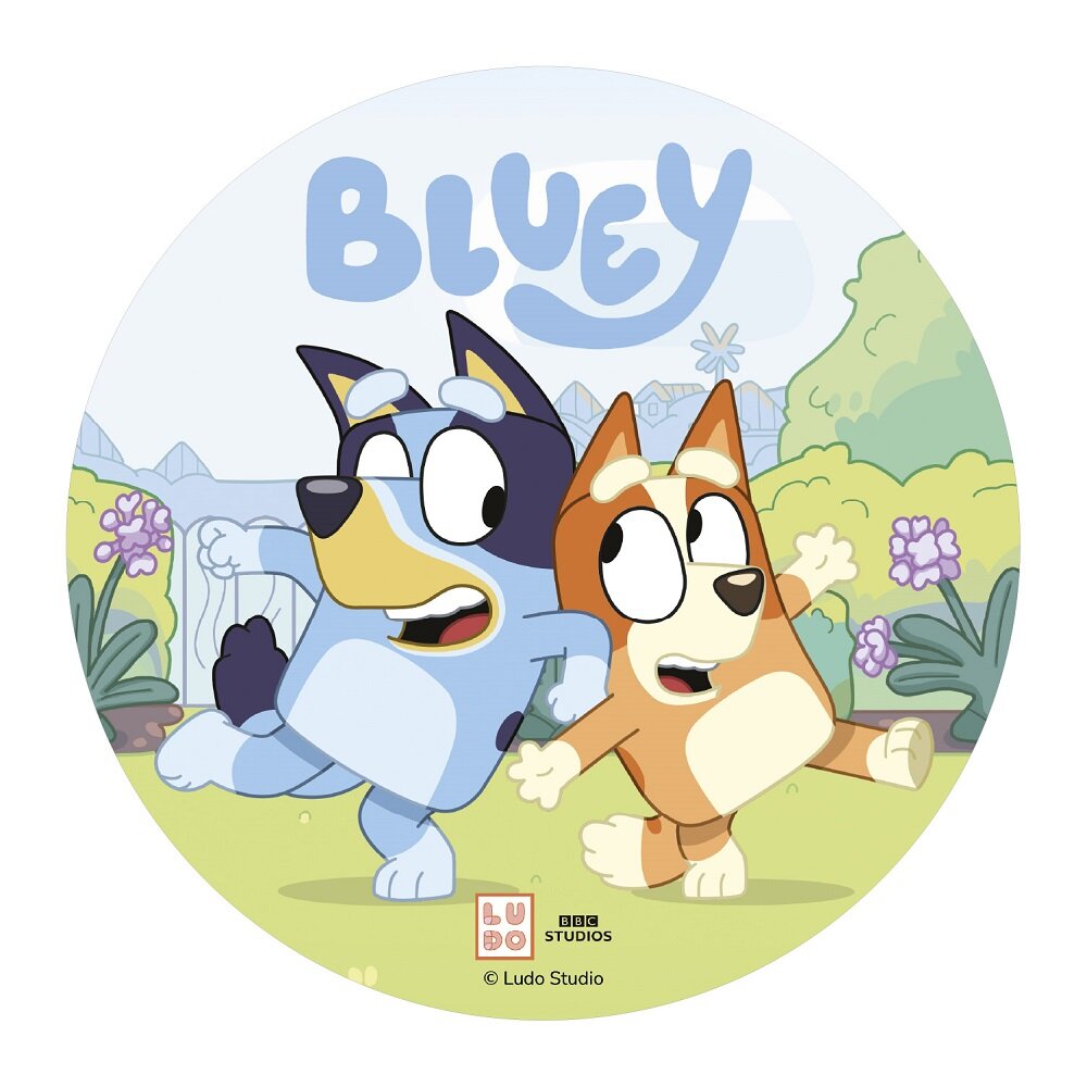 Tortenaufleger Bluey - Oblaten 20 cm
