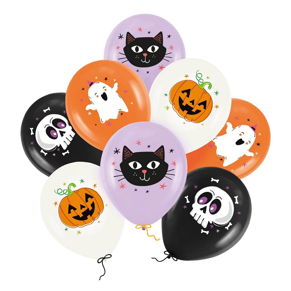 Halloween Luftballons 8er-Pack