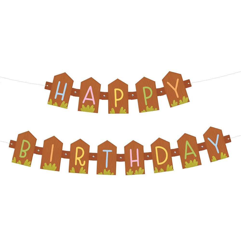 Bauernhof Girlande Happy Birthday