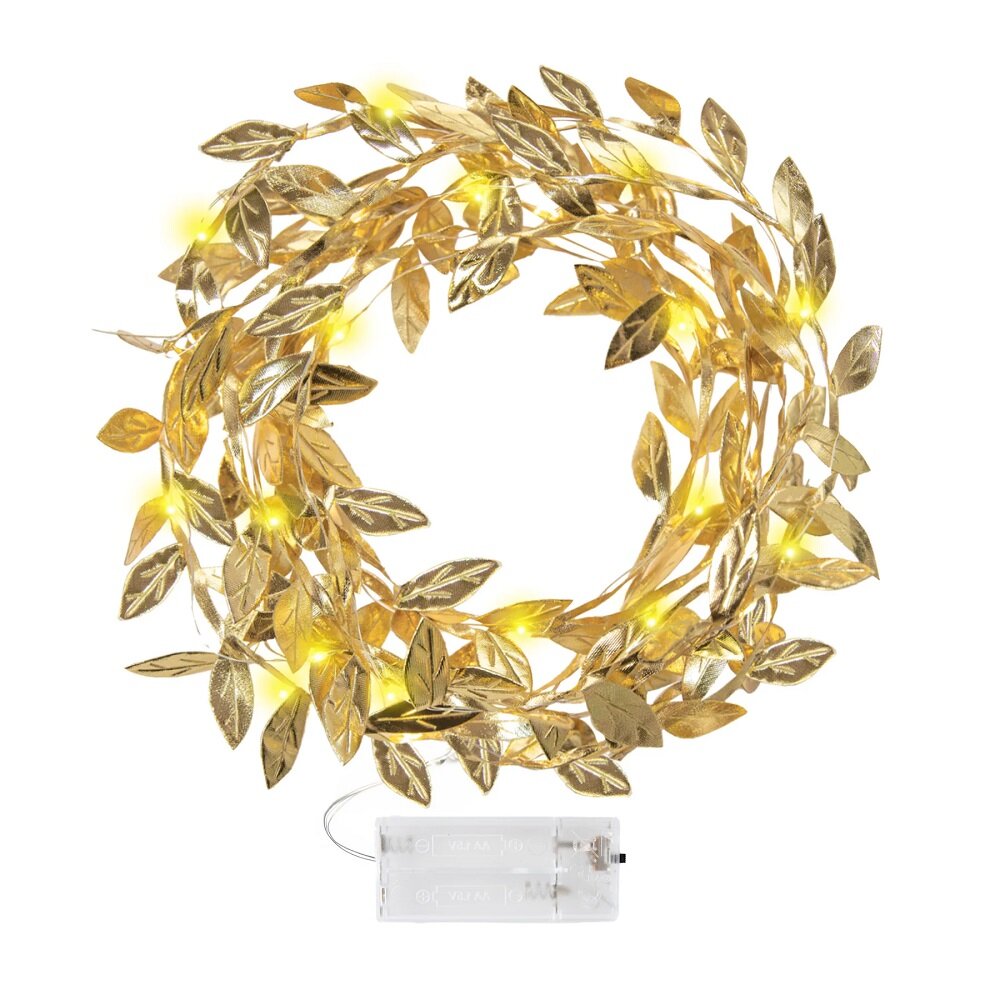 LED-Lichterkette Goldene Blätter 3 Meter