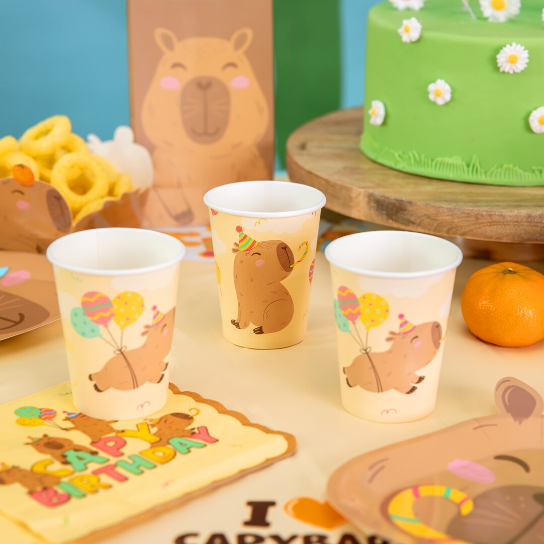 Capybara Pappbecher 6er-Pack