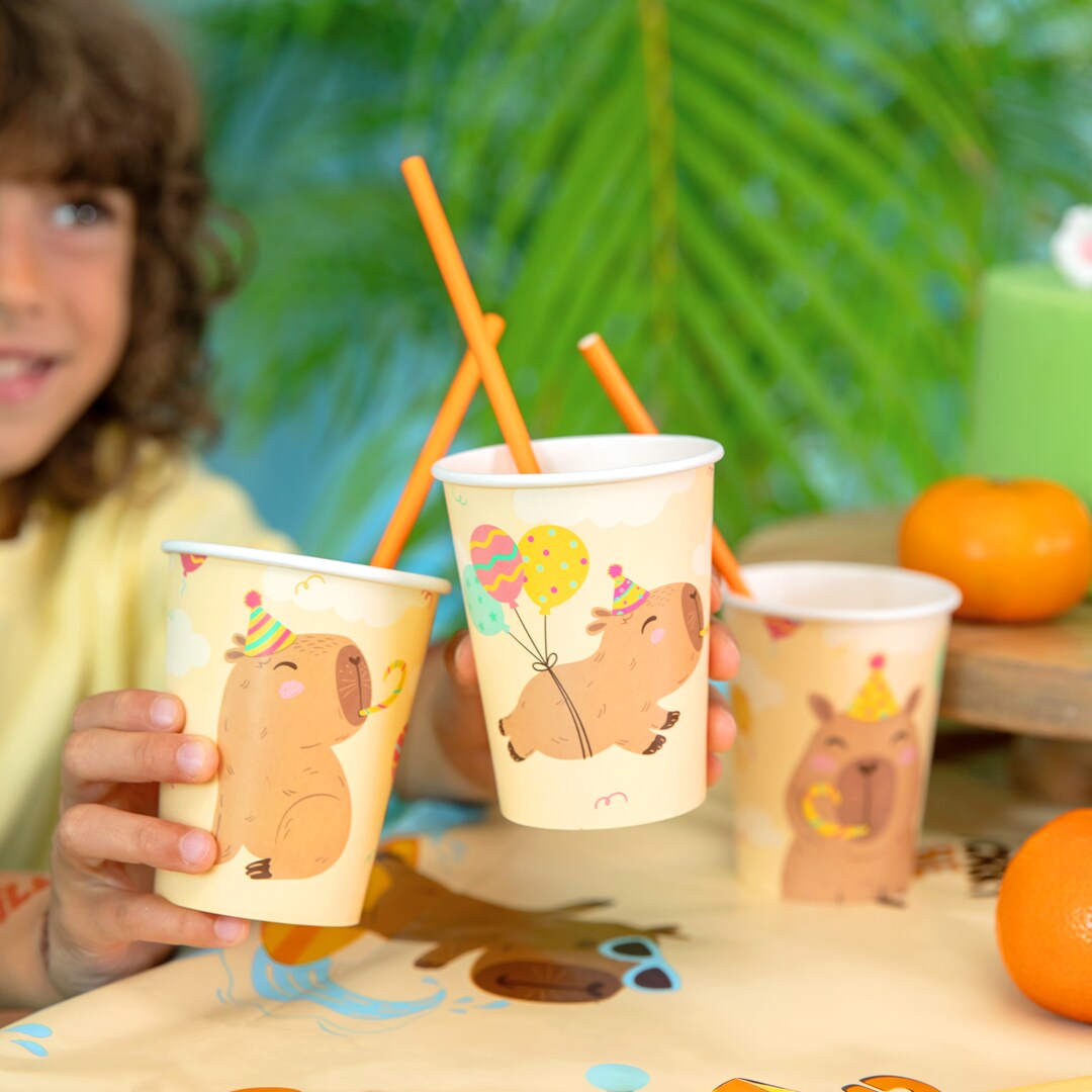 Capybara Pappbecher 6er-Pack