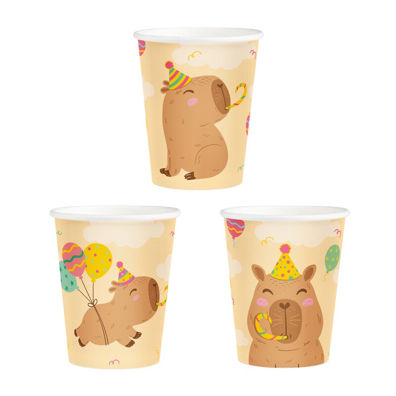 Capybara Pappbecher 6er-Pack