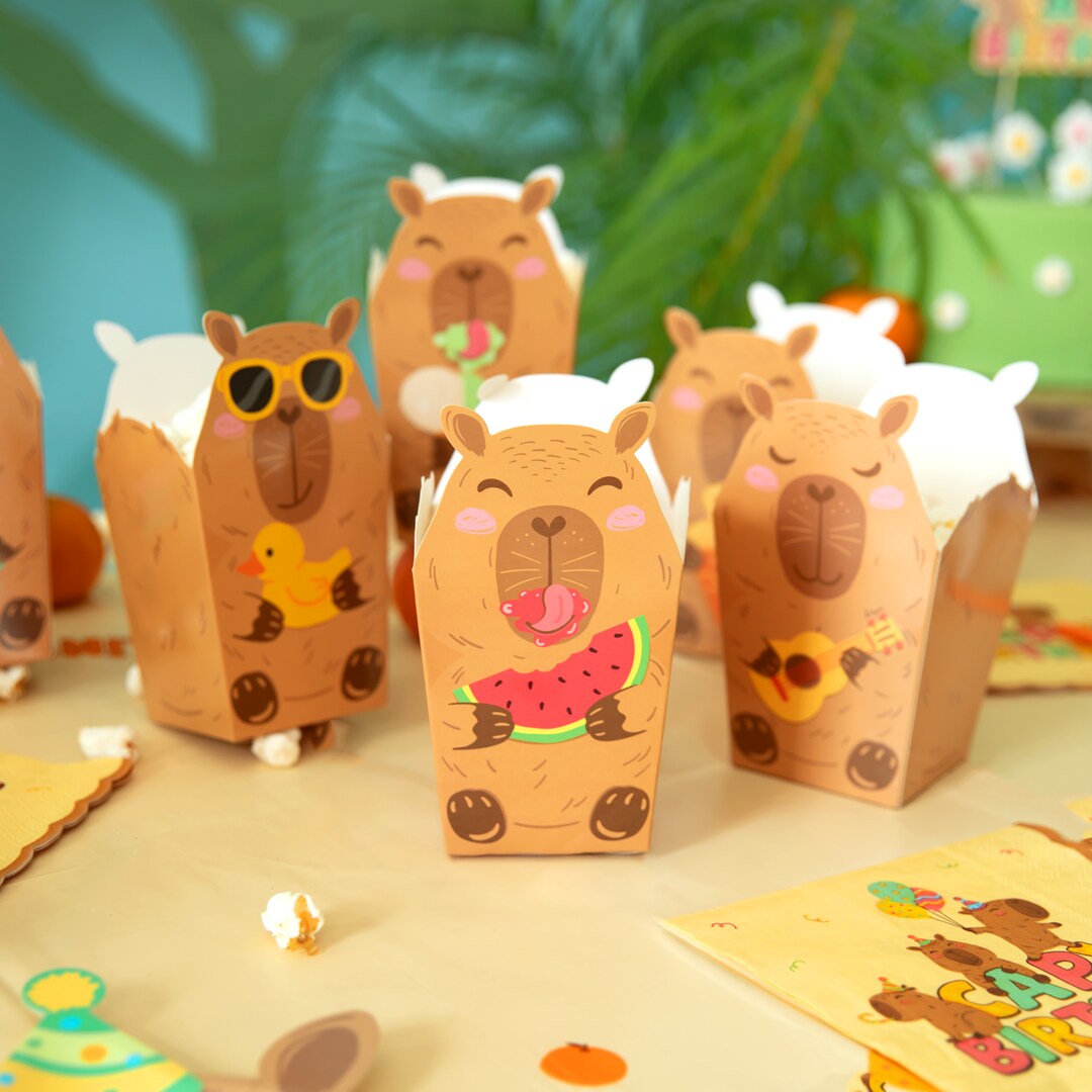Capybara Popcornboxen 6er-Pack