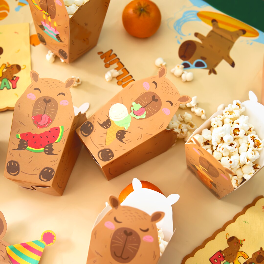 Capybara Popcornboxen 6er-Pack