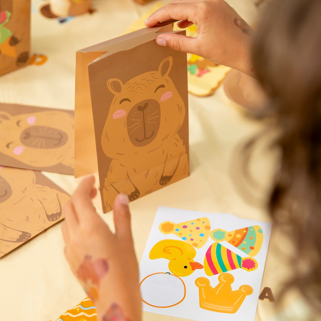 Capybara Mitgebsel-Tüten 6er-Pack