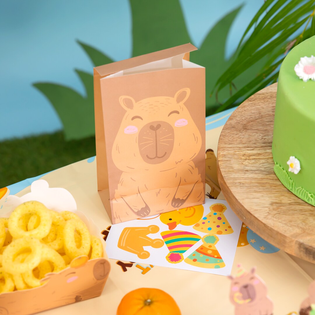 Capybara Mitgebsel-Tüten 6er-Pack