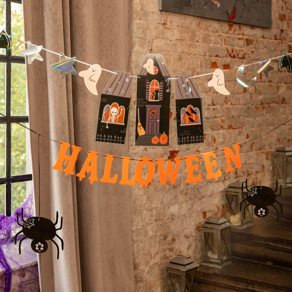 Spooky Friends Halloween-Girlande 135 cm