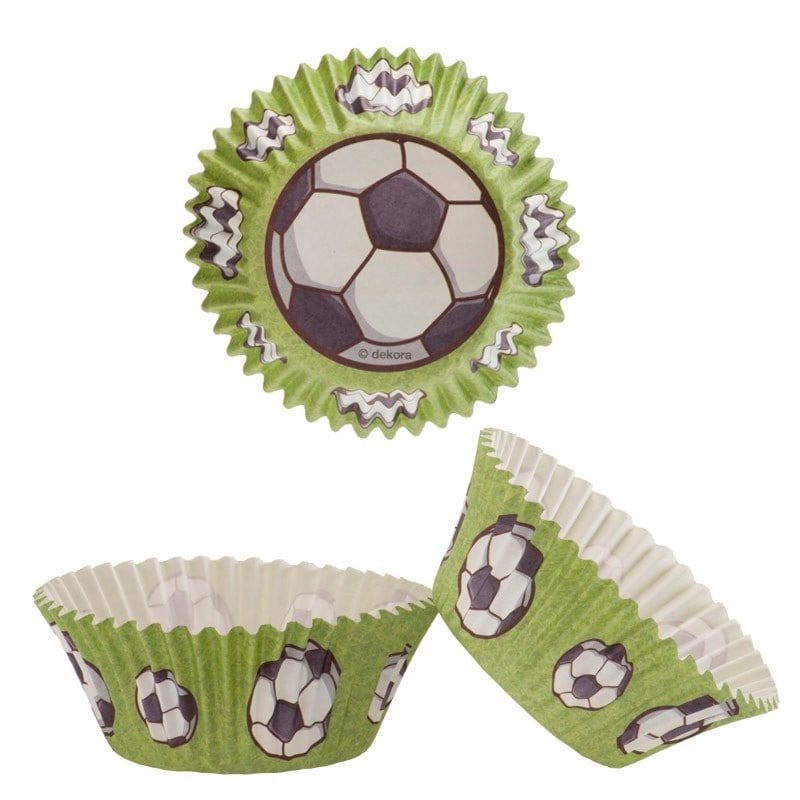 Fußball - Muffinförmchen 25er-Pack