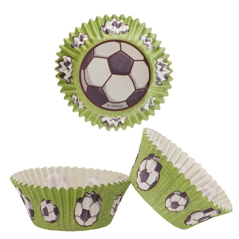 Fußball - Muffinförmchen 25er Pack