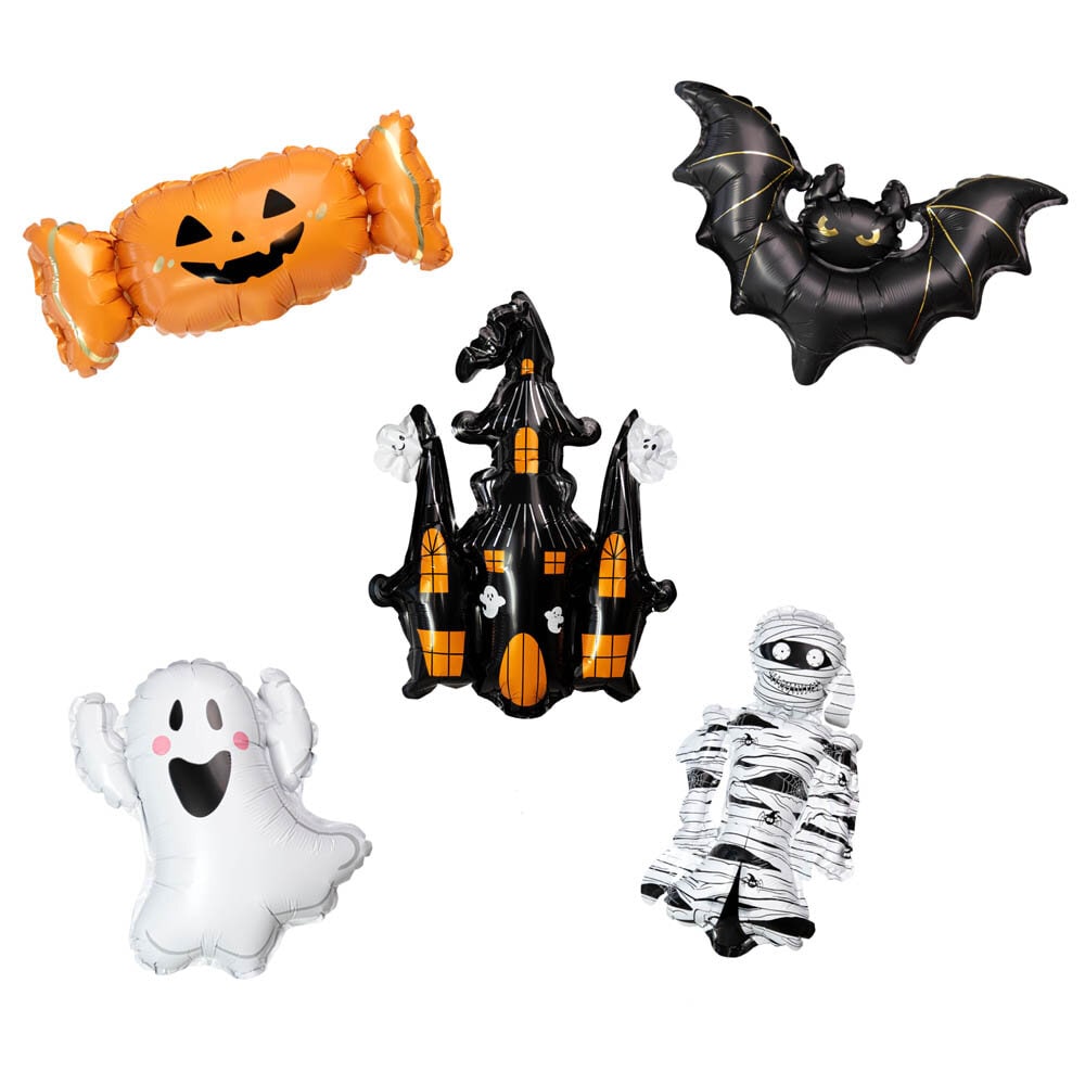 Folienballons Halloween 5er-Pack
