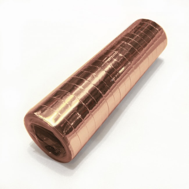 Luftschlangen Roségold Metallic
