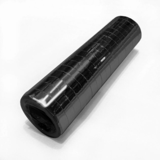 Luftschlangen Schwarz Metallic