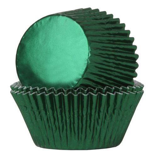 Muffinförmchen - Folie Grün 24er Pack