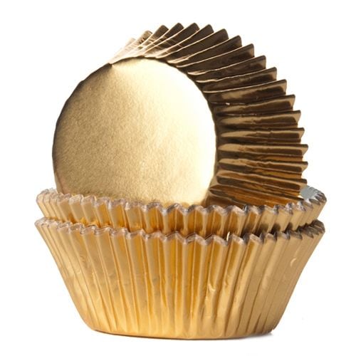 Muffinförmchen - Goldfolie 24er Pack