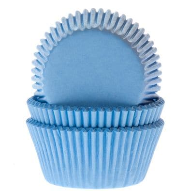 Muffinförmchen Mini - Hellblau 60er Pack