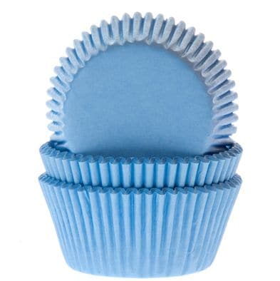 Muffinförmchen Mini - Hellblau 60er-Pack
