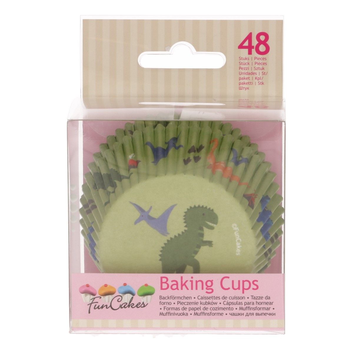 FunCakes - Muffinförmchen Dino Party 48er-Pack