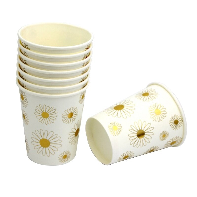 Daisy - Pappbecher 8er-Pack