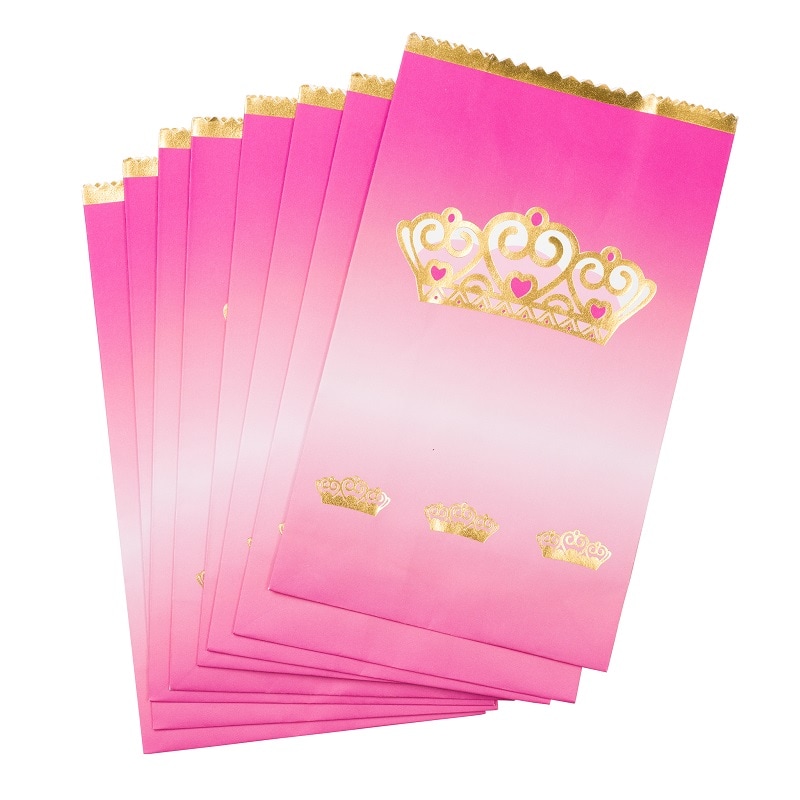 Prinzessinnenkrone - Geschenktüten aus Papier 8er Pack