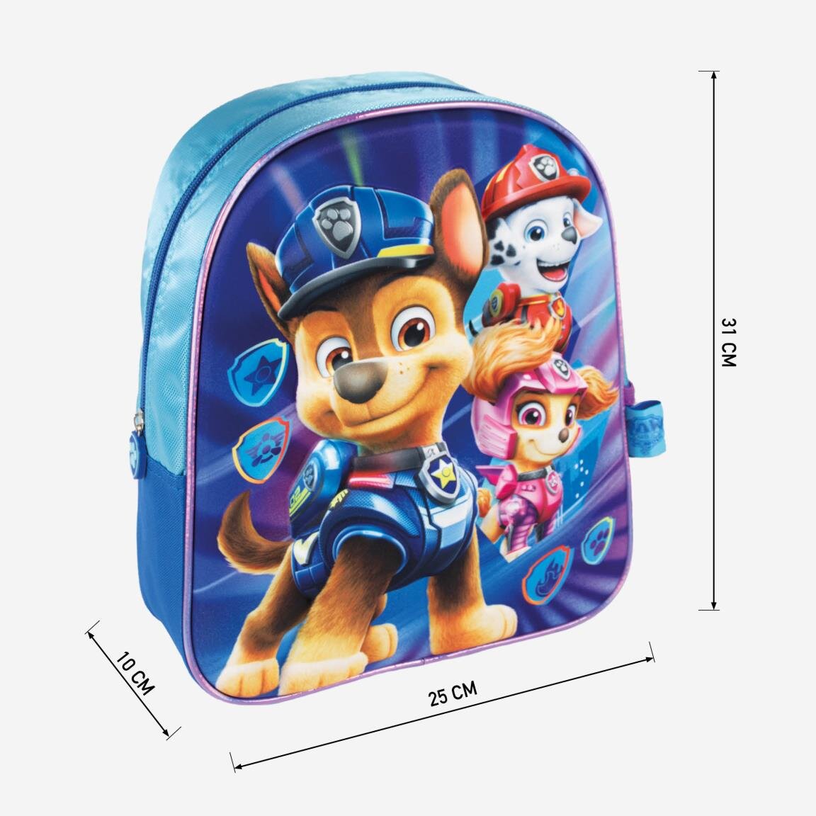 Rucksack Paw Patrol Mighty Pups Kindergröße 3D