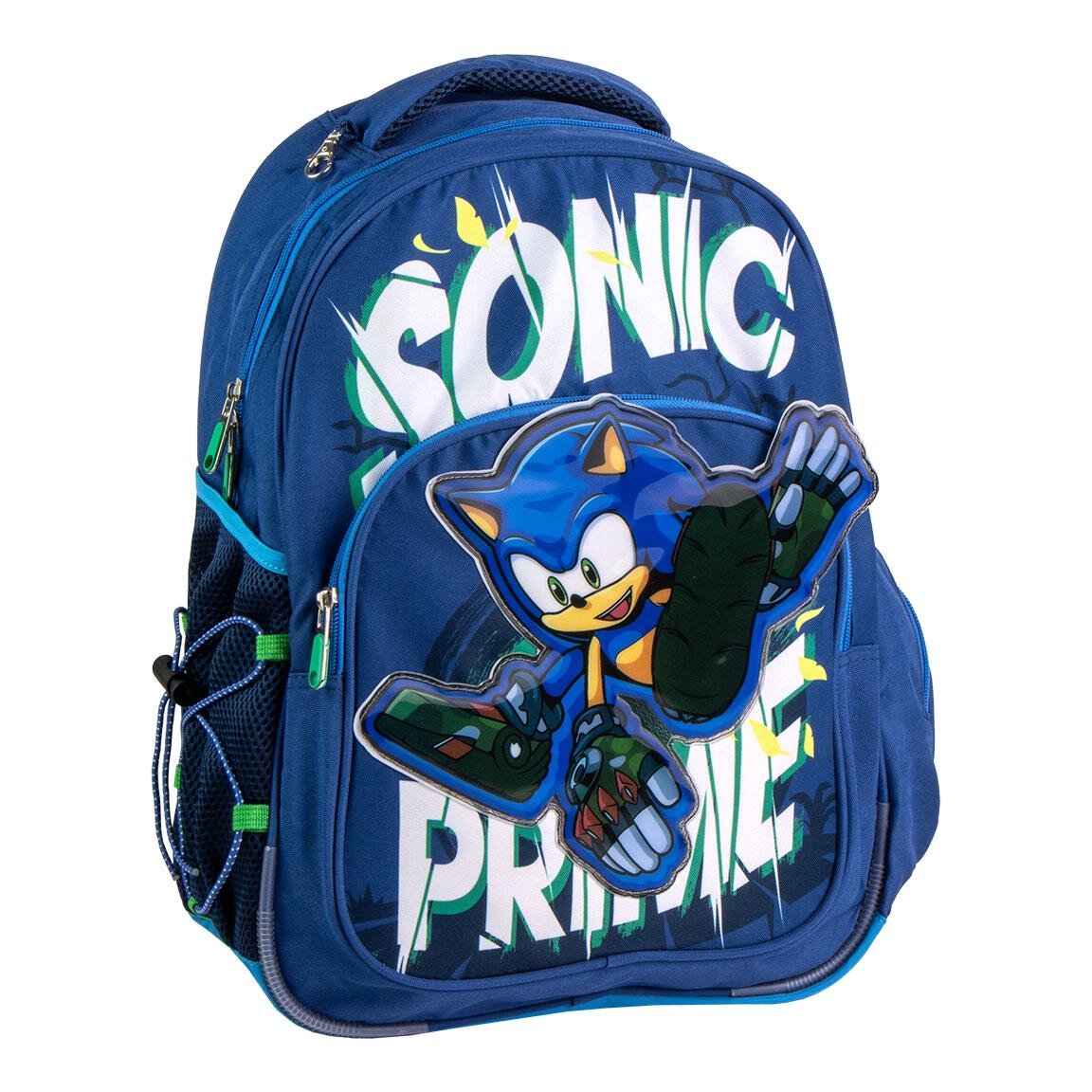 Sonic Prime - Schulrucksack für Kinder von 6-13 Jahren