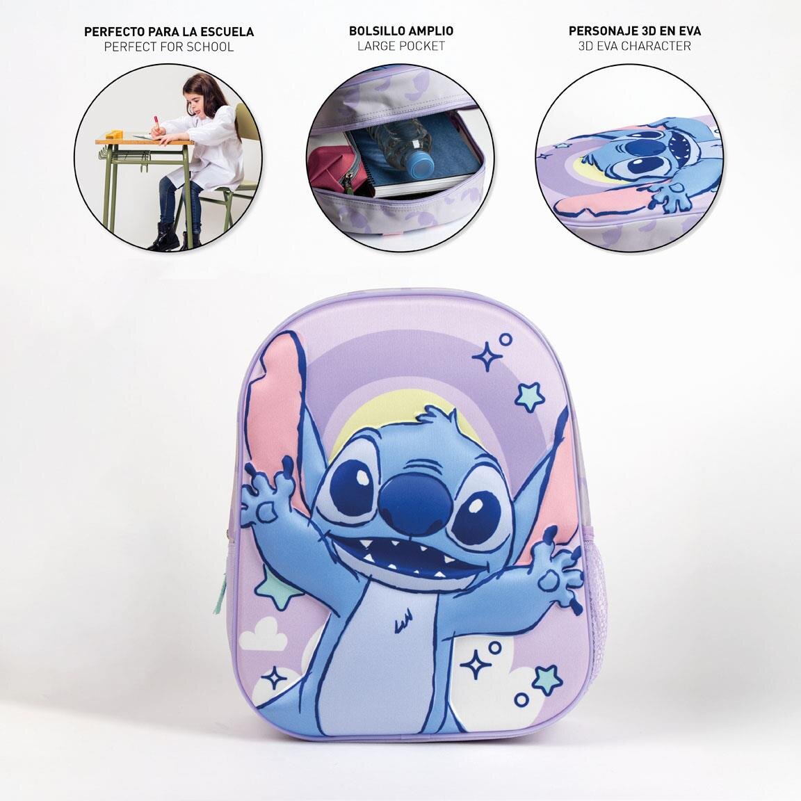 Stitch Kinderrucksack mit 3D-Effekt