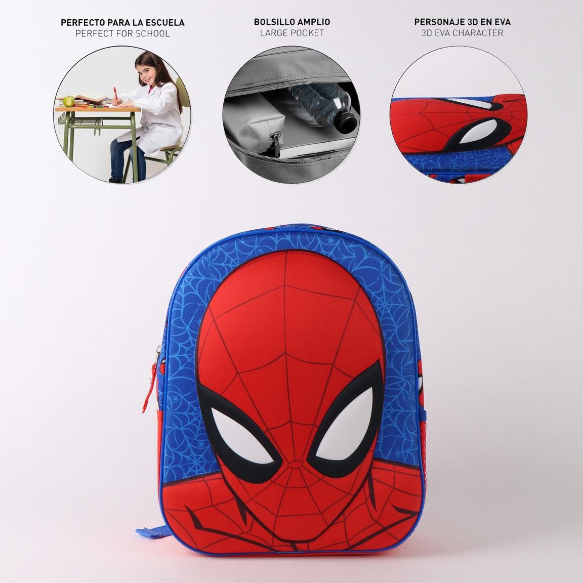 Spiderman Kinderrucksack mit 3D-Effekt