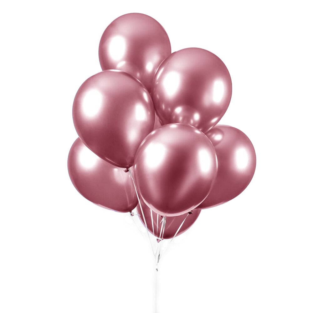 Luftballons - Rosa Chrom 10er-Pack