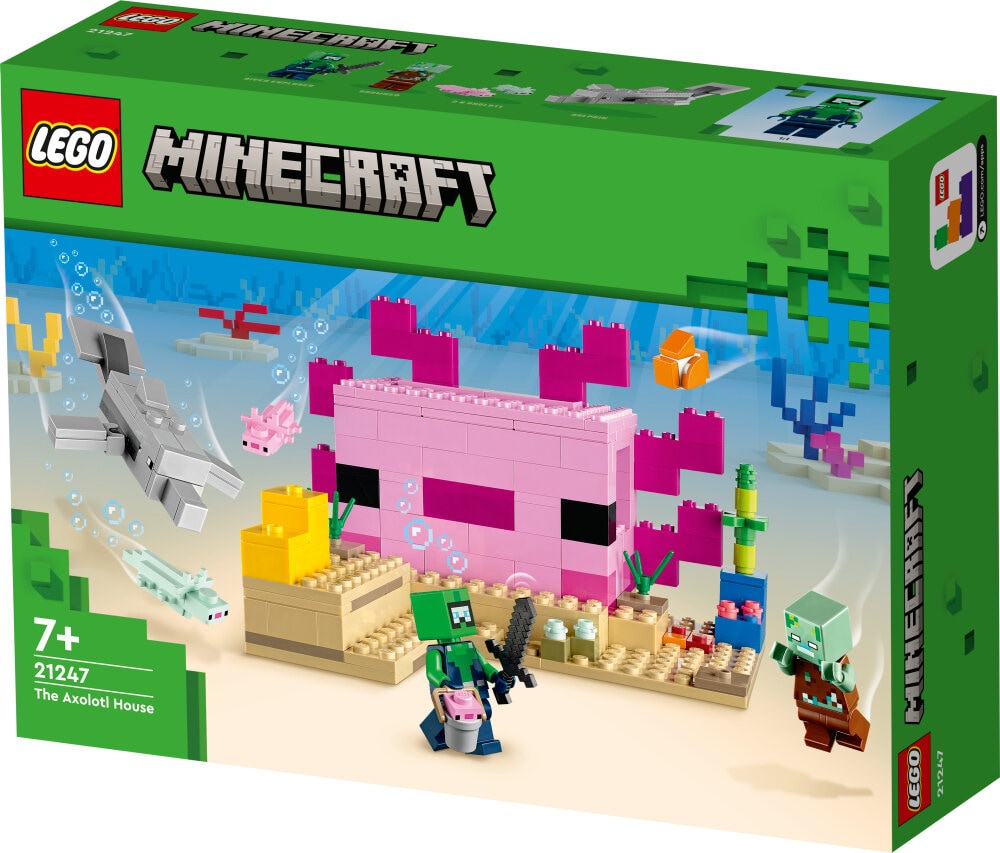 LEGO Minecraft - Das Axolotl-Haus 7+